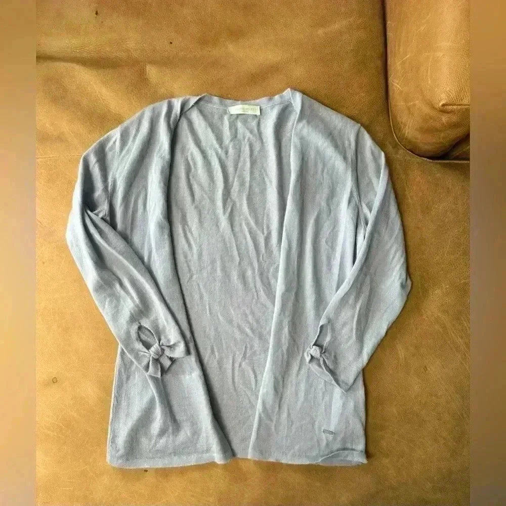 Emilio Pucci Women’s Light Blue Cashmere Cardigan Women’s Size 10 (Flawed)